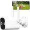 ANTELA Telecamera di Sorveglianza WiFi Esterno 3MP/2K, audio a 2 vie, visione notturna a colori da 30m, IP66, rilevamento persone e movimento, 2,4 GHz