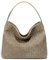Niction Slouchy Hobo-Tasche aus Wildleder, gewebt, für Damen, trendige Wildleder-Geldbörse, Crossbody, halbmondförmig, Schultertasche mit Tragegriff oben, Grasgrün, Einheitsgröße