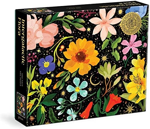 Galison 9780735372917 Intergalactic Flora Jigsaw Puzzle, Multicoloured, 1000 Pieces
