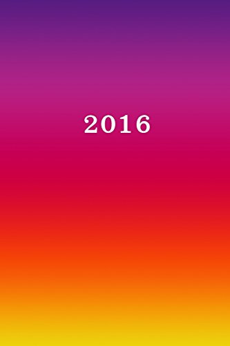 2016: Kalender/Terminplaner: 1 Woche auf 2 Seiten, Format ca. A5, Cover bunt