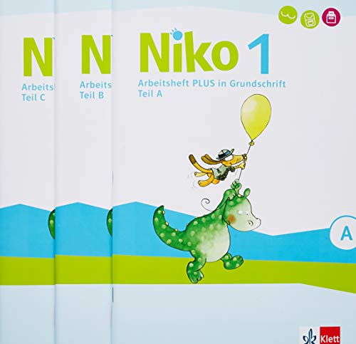 Niko 1: Arbeitsheft PLUS in Grundschrift Klasse 1: Arbeitsheft PLUS in Grundschrift Klasse 1. (3 Teile - A, B, C) (Niko. Ausgabe ab 2020)