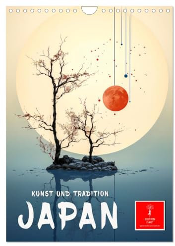 Japan - Kunst und Tradition (Wandkalender 2025 DIN A4 hoch), CALVENDO Monatskalender: Malerei mit asiatischem Charme und genialen Pinselstrichen. (CALVENDO Kunst)
