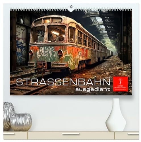 Straßenbahn ausgedient (hochwertiger Premium Wandkalender 2026 DIN A2 quer), Kunstdruck in Hochglanz: Straßenbahn ausgedient - vergessene Relikte vergangener Zeiten. (CALVENDO Mobilitaet)