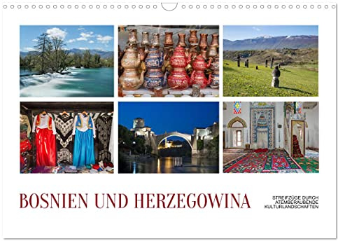Bosnien und Herzegowina - Streifzüge durch atemberaubende Kulturlandschaften (Wandkalender 2026 DIN A3 quer), CALVENDO Monatskalender: Die ... ein reiches kulturelles Erbe. (CALVENDO Orte)