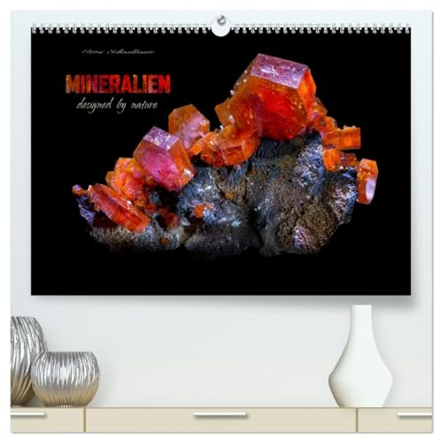 MINERALIEN designed by nature (hochwertiger Premium Wandkalender 2026 DIN A2 quer), Kunstdruck in Hochglanz: Eine Auswahl wunderschöner kristalliner Mineralen. (CALVENDO Natur)