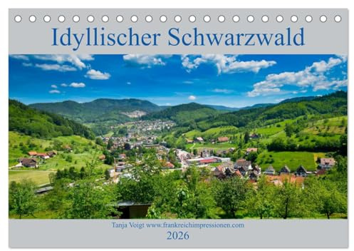 Idyllischer Schwarzwald (Tischkalender 2026 DIN A5 quer), CALVENDO Monatskalender: Wunderschöne Berglandschaften und Natur pur, der Schwarzwald ist wunderschön. (CALVENDO Orte)