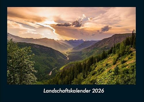 Landschaftskalender 2026 Fotokalender DIN A4: Monatskalender mit Bild-Motiven aus Fauna und Flora, Natur, Blumen und Pflanzen