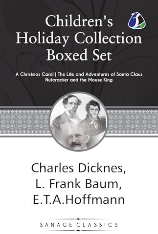 Children's Holiday Collection Boxed Set (A Christmas Carol, The Life and Adventures of Santa Claus, Nutcracker and the Mouse King) Set of 3 Books [Paperback]