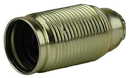 Unitec Lampen-Fassung, Außengewindemantel, E14, vermessingt 40667L