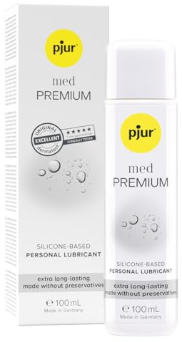 pjur med PREMIUM (100ml) - Lubricante sanitario de silicona - para mucosas/piel muy sensible - apto para alérgicos