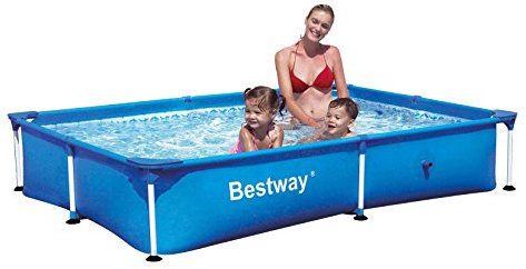Bestway 38864 Splash Piscina Rettangolare Senza Pompa, 221X150X43 H