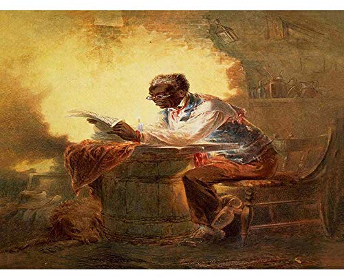 Wee Blue Coo Paintings Political Slavery Emancipation Negro Freedom Newspaper Art Print Poster Wall Decor Kunstdruck Poster Wand-Dekor-12X16 Zoll