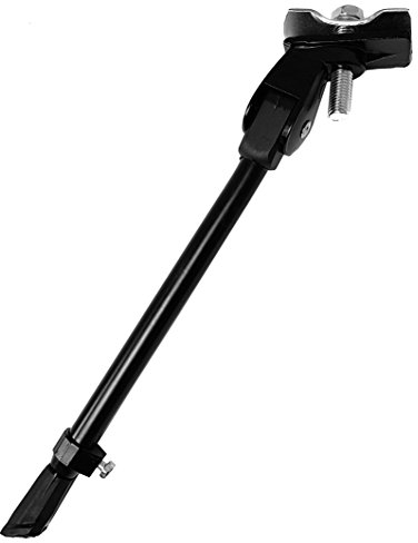 TekBox Komodo Heavy Duty Bike Bicycle Mountain Bike Adjustable Kick Stand with Rubber Foot (Black)
