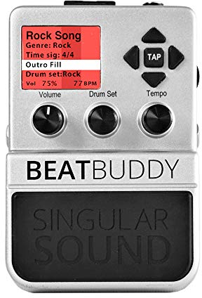 Singular Sound BeatBuddy, weltweit erste Hands-Free Drummachine (kompaktes Pedal-Gehäuse, echter Studio-Schlagzeug Sound, umfangreiche Kontrollmöglichkeiten & beeindruckende Authentizität)