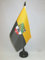 AZ FLAG - Tischflagge Sachsen-Anhalt - 21x14 cm - Sachsen-Anhalt Tischfahne 14 x 21 Cm - Flaggen