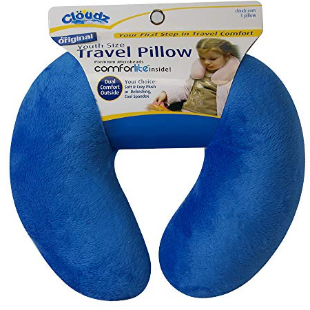Cloudz Kinder Reisekissen mit Mikroperlen, blau (Blau) - PIL-944240-CAN
