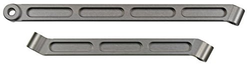 Carson 500205965 - Virus 4.0 Alu Chassis Versteifung vorne/hinten, Medium, Grau
