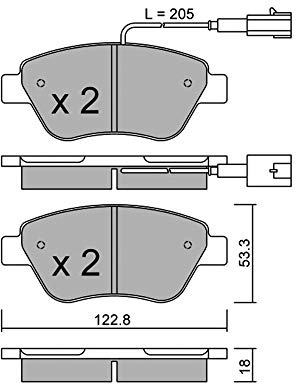 metelligroup 22-0321-3 Brake Pads, Made in Italy, Spare Parts for Cars, ECE R90 Certified, Copper Free
