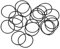 sourcing map 20Stk Metrische Nitrilkautschuk O-Ringe Dichtung 22mm AD 20mm ID 1mm Breite