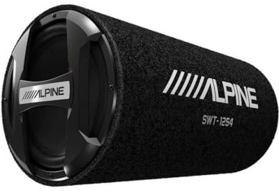 Alpine SWT-12S4 1500W Max (300W RMS) Single 12 Sealed Subwoofer Tube Enclosure