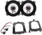 Lautsprecher Einbauset kompatibel mit Opel Corsa C B Tigra Alpine SXE-1325S 2-Wege Koaxial Lautsprecher seitliche Heckablage Seitenteile