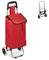 Relaxdays Carrello Portaspesa, Pieghevole, 25 l, Shopping Trolley con Ruote, max.10 kg, HLP 91x40x30 cm, Rosso