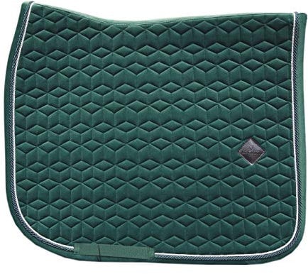 Tapis de selle FULL - Vert foncé - Velours - Saut d'obstacles