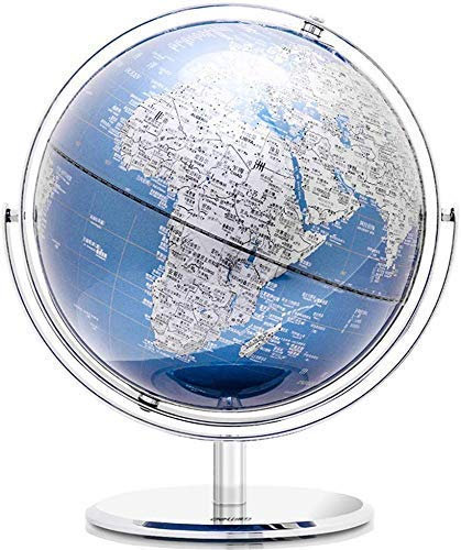 SLRMKK Globe terrestre de 10 ', Globe terrestre éducatif de Bureau à Rotation Universelle pour Salle de Classe et Bureau