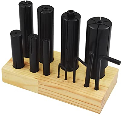 waltyotur 8 pcs Expanding Arbors Set Mandrels 1/4 to 1-1/4 Lathe Milling High Precision
