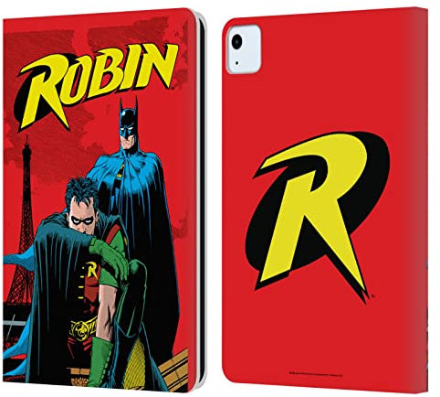 Head Case Designs Licenciado Oficialmente Batman DC Comics #1 Portada de Cómic Robin Carcasa de Cuero Tipo Libro Compatible con Apple iPad Air 2020/2022