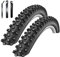 2 x Schwalbe Ice Spiker Pro RaceGuard Winterreifen Fahrradreifen in Schwarz 54-559 (26 x 2.10) inkl. 3 Reifenheber