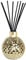 Aroma Gold Glass Reed Diffuser & 50 Black Fibre Reeds