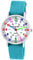 Pacific Time Kinder Armbanduhr Mädchen Jungen Uhr Kids Lernuhr hellblau Textil Wechselarmband analog Quarz 10908