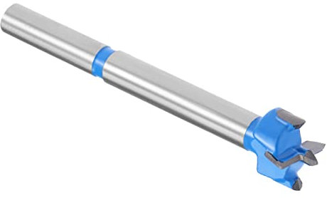 Kozelo Brocas Taladros Brocas - [15 mm] Tungsteno Carburo Barrena Abridor para Madera Muebles Bisagra Carpintería Uso, Vástago Redondo, Azul Oscuro