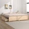 Festnight Bett 160x200 cm Massivholzbett mit Schubladen Doppelbett mit Bettkasten Bettgestell mit Lattenrost Einzelbett Holzbett Bettrahmen mit Stauraum, Braun