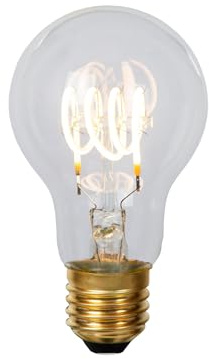 LUCIDE A60 - Glühfadenlampe - Ø 6 cm - LED Dim. - E27-1x5W 2700K - Transparent