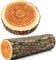 MASINIES Tronc d'arbre grumes Coussins, Coussins en Bois Naturel grumes Coussins en Bois Souple Chaise Coussin, Coussins décoratifs créatifs en Grain de Bois Rond (#3)