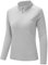donhobo Tshirt Damen Sport Oberteile T-Shirt Langarm Laufshirt Atmungsaktiv Schnelltrocknend Laufshirt Outdoor Wandershirt mit 1/4 Reißverschluss (Grau, XL)