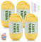 dipeer 4x50g Goose Yellow Yarn, Crochet & Knitting Yarn for Beginners Easy-to-See Stitches Chunky Thick Cotton Nylon Blend Yarn for Crocheting with Crochet Accessories