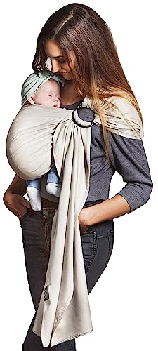 Sling Echarpe Tissée Sans Nœud - Or Blanc