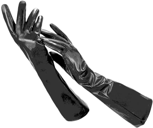 HEAITHpool 50 cm Lange Lederhandschuhe Damen Lederhandschuhe Warme Damen Winterhandschuhe Einfache Damenhandschuhe