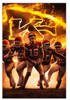 GeDiz Sportstar Patrick Mahomes Poster (26), Leinwand-Poster, Wandkunst, Dekordruck, Bild, Gemälde für Wohnzimmer, Schlafzimmer, Dekoration, ungerahmt, 30 x 45 cm