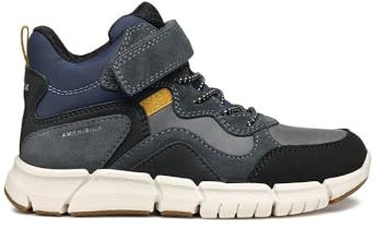Geox J Flexyper Boy B Abx, Stivaletti Bambini e ragazzi, Dk Grey Navy, 36 EU