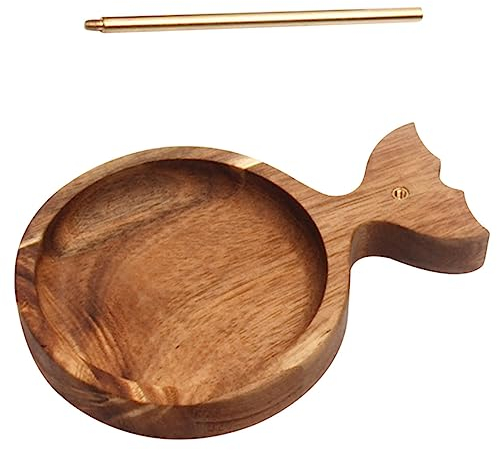 Holibanna 2pcs String Fishtail Spool Making Bead Holder Bowl Bead Round Serving Tray Embroidery Bobbins Bead Funnel Tray Jewelry Organizer Tray Bead Threader Patchwork Wood Braiding Disc