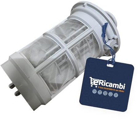 eRicambi® Filtro di Scarico Centrale Lavastoviglie compatibile con Rex Electrolux AEG Zanussi - Dimensioni: 136,5x76,5 (mm) - Modelli: ESI430K ESI430W ESI430X e altri