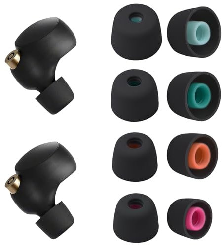 Premium Silicona Almohadillas de Repuesto Suave, 4 Pares Tapones para Auriculares Aislamiento Acústico Reemplazo para Almohadillas Dañadas Compatibles con WF-1000XM5/1000XM4