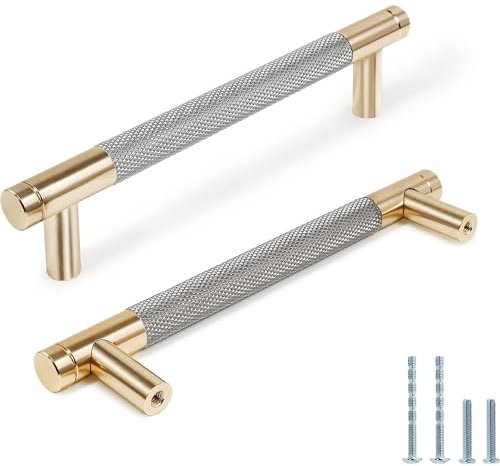 Ndjiloik 6 Stück Schrankgriffe Möbelgriffe 160mm Küchengriffe Griffe Türgriffe Küche Küchenschrank Aluminium Türgriffe Küche