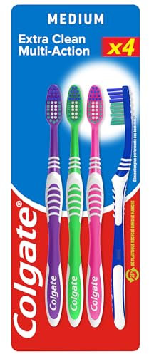 COLGATE - Cepillo de dientes Colgate Triple Acción Medium - Juego de 3 cepillos