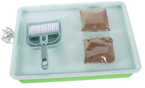 Vaguelly Sandmalbrett Für Junge Mädchen Montessori-Schreibtisch Spielsand Früherziehung Sandzeichenspielzeug Kritzelbrett Für Kleinkinder Fördert Hand-Augen-koordination Und Kreativität