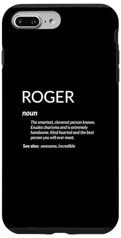 Hülle für iPhone 7 Plus/8 Plus Roger ist die Beste lustige Namensdefinition Roger